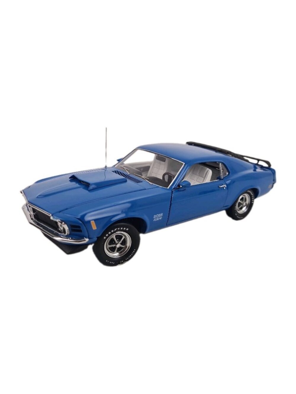 Franklin Mint Precision 1970 Ford Boss 429 Mustang Blue 1:24 DieCast B11WH07